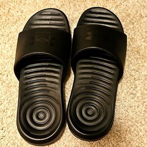 Under Armour Black Comfort Slides
